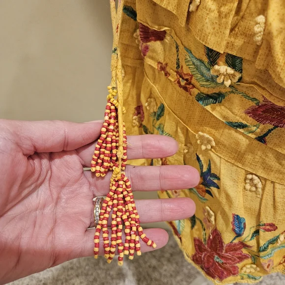 FARM Rio Embroidered Yellow Skirt - Picture 3 of 5